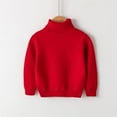 thumbnail image 2 of QUOTAY Baby Sweater for and Toddler Round Neck Knitted Pullover Tops Fall Winter Warm Turtleneck Sweater Clothes Red,3-4 Years, 2 of 3