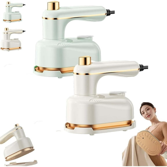 Baweilder Handheld Portable Iron,Baweilder Steamer,Portable Steamer Iron,Portable Steam Irons with Anti-Scald Base,360° Rotatable,2 in 1 Mini Travels for Travel and Home