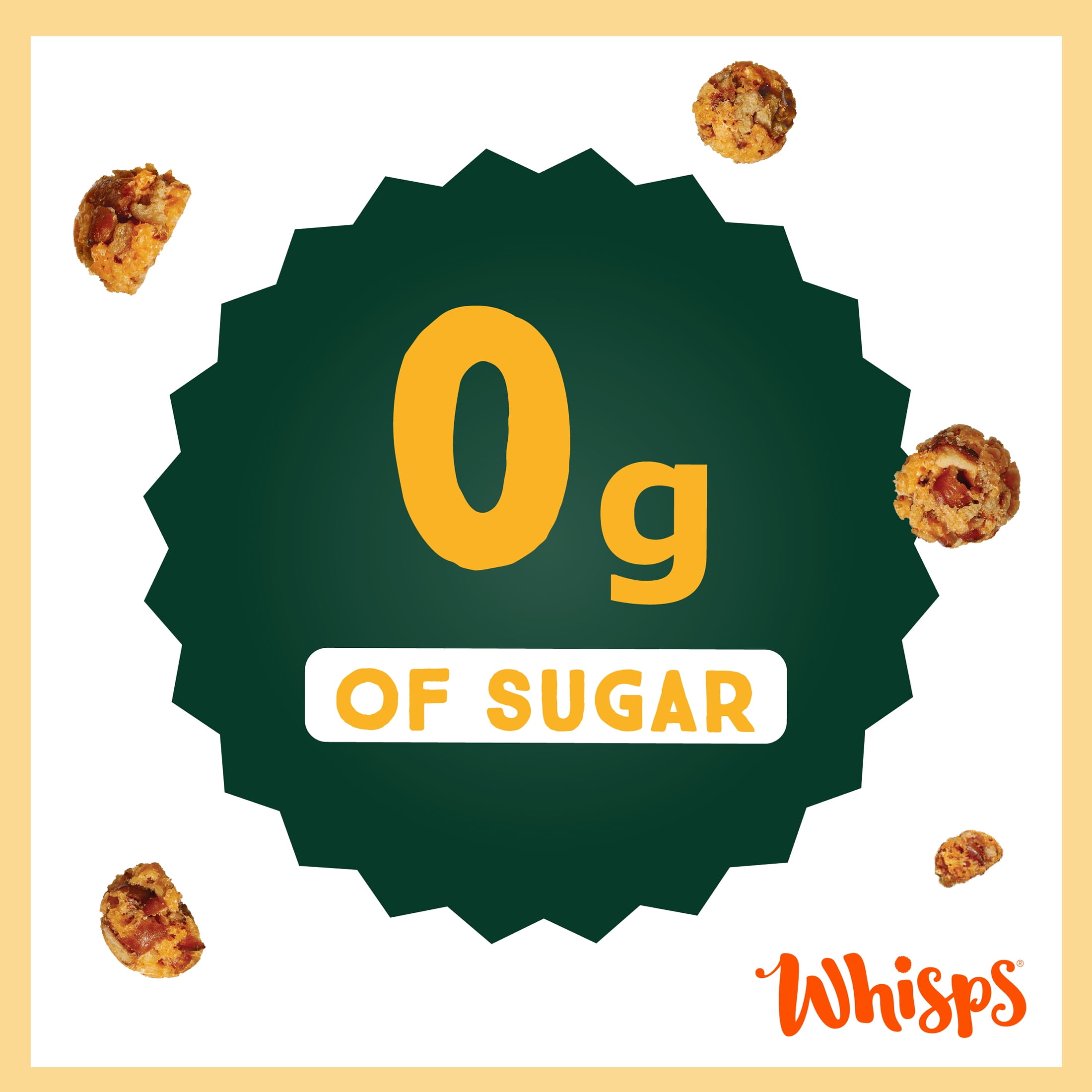 Whisps Cheddar Cheese & Pretzel Bites, Protein from 100% Cheese Single-Serve 100 Calorie Snack Packs, 0.7 oz, 6 Count