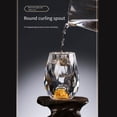 thumbnail image 3 of Monstrate Copa de vino blanca de cristal, boca redonda, lámina de oro coleccionable, taza portátil para beber en casa, Club, restaurante, regalo de Teteras Monstrate HA083934-00, 3 of 6