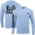 thumbnail image 1 of Flying Fisherman Pirate Skull Performance Pullover Hoodie - 2XL - Blue Mist, 1 of 4