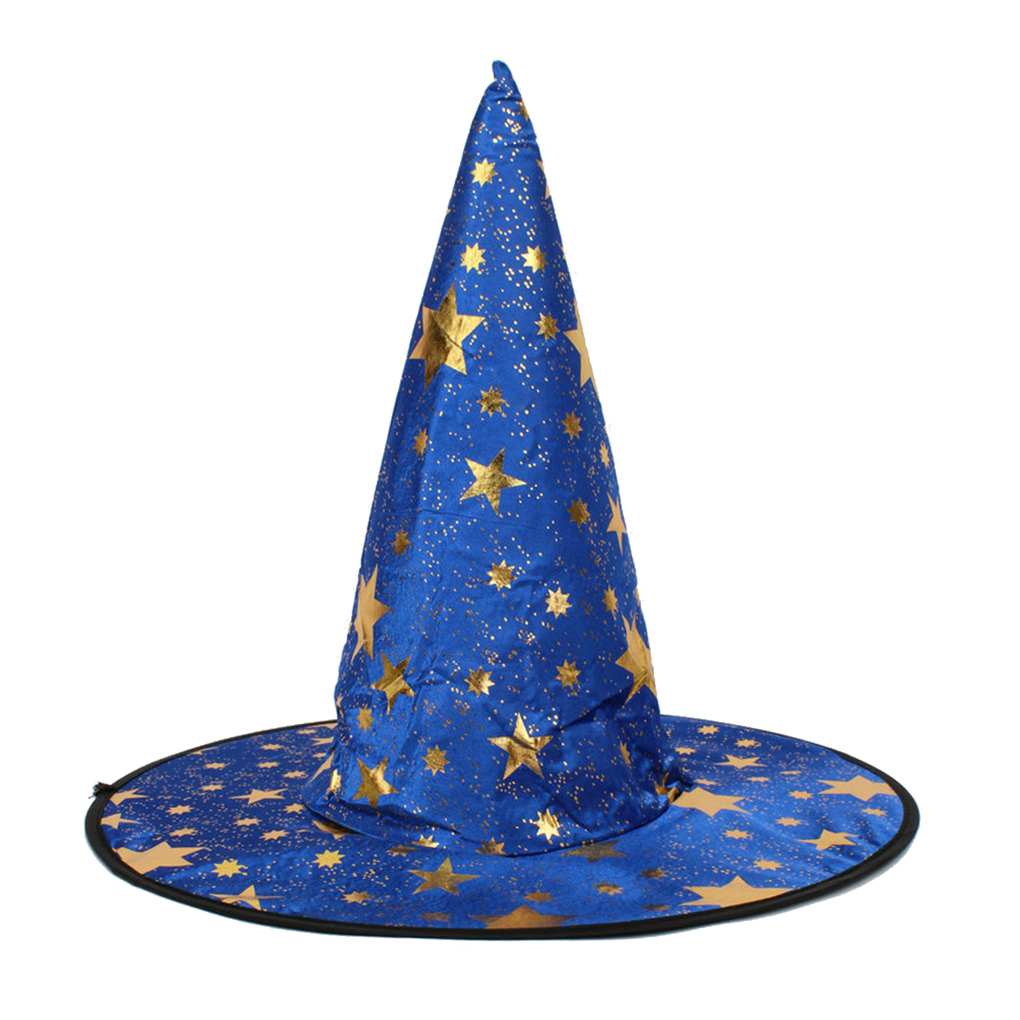 Mens Unisex Starry Witch Hat 