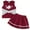 5e Skirt Set for Girls Wine, variant on Girl's 2 Piece Outfits Tank Top with Pleated Tennis Skirt Going Out Clothing Sets girls 2t red skirt
