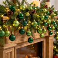 thumbnail image 3 of 48 Pcs Christmas Ball Ornaments 1.18 in Shatterproof Plastic Hanging Baubles Mixed Shiny Glitter Mini Xmas Tree Decorations for Holiday Home Wreath Party Decor, 3 of 8