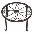 thumbnail image 3 of Loewten Plant Stand Floor Flower Pot Rack, Strong Load-bearing Black Antirust Plant Stand With Wrought Iron For Family For Floors Decks, Terraces, Lawns And Gardens, 3 of 8
