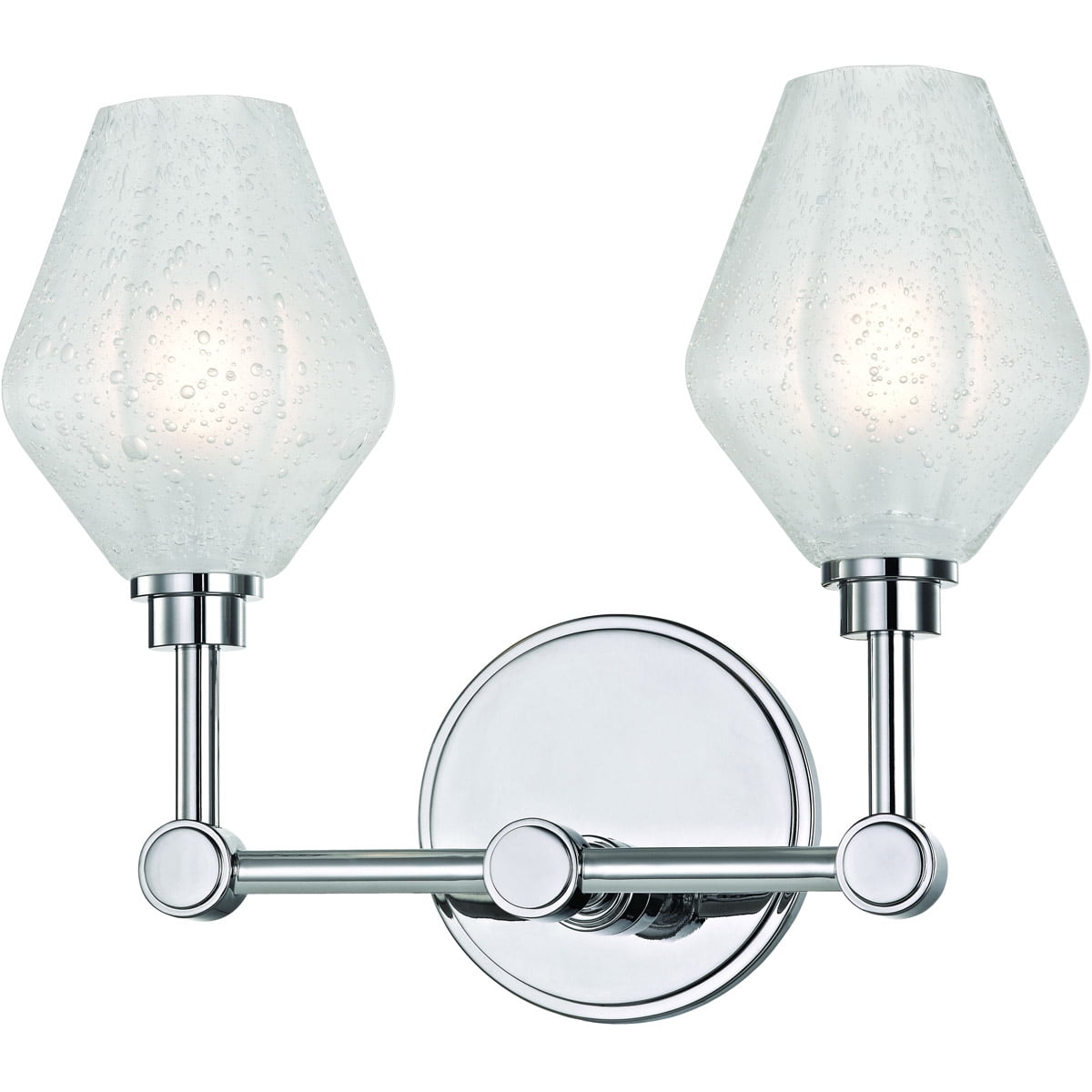 Bathroom Vanity 2 Light With Polished Chrome Finished LED Bulbs 13 inch
