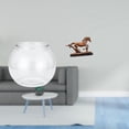 thumbnail image 2 of Acuario de escritorio,Pecera pequeña transparente,pecera,jarrón,mesa,Tanque de peces Contenedor de acuario transparente Hogar,Figura de caballo,Escultura de figura de caballo en miniatura, 2 of 8