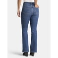 thumbnail image 3 of Time and Tru Women's High Rise Flare Jeans, 32" Inseam, Sizes 2-22, 3 of 5