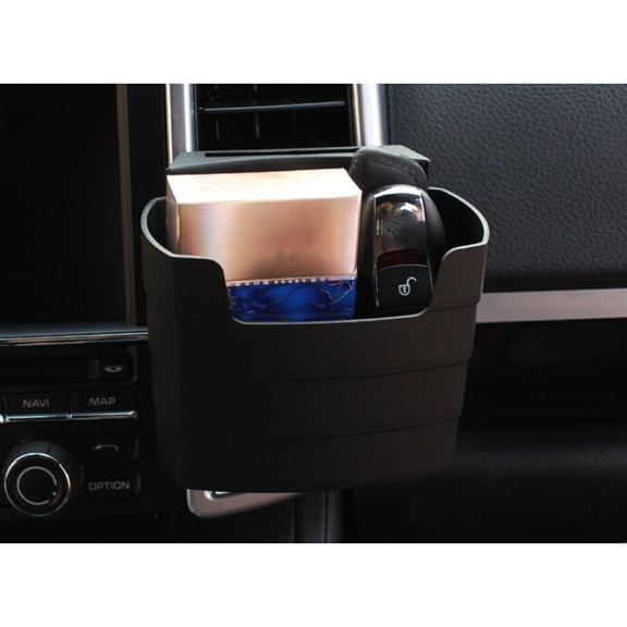 Worgeous Car Console Organizer with Cup Holders and Snack Tray, Travel Holder for Fries and Beverages