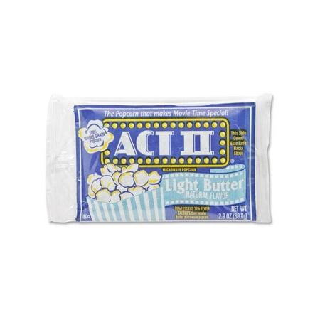 Act II® Microwave Popcorn, Light Butter, 2.75 Oz Bag, 36/carton