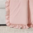 thumbnail image 3 of Lush Decor Reyna Solid Polyester Ruffle Throw, 60x50, Blush, Single, 3 of 5
