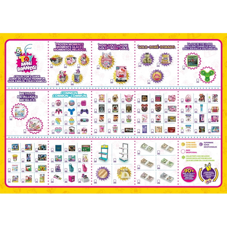 5 Surprise Toy Mini Brands Collector's Case Series 3 by ZURU Store &  Display 30 Minis, Comes with 5 Mini's Mystery Real Brands Collectibles