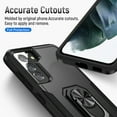 thumbnail image 5 of Allytech Galaxy S21FE 2021 Case with Ring Holder Grip, TPU + Hard PC Anti-Scratch Shockproof [Work with Magnetic Car Mount] Portable Kickstand Case for Samsung Galaxy S21 FE 6.4" 2021, Black, 5 of 7