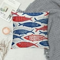 thumbnail image 2 of GOSMITH Fish Throw Pillow Cover Wildlife Marine Sea Underwater Nautical Pillow Case Pillowcase for Bedroom, Living Room, Cushion Sofa Red Blue, 2 of 5