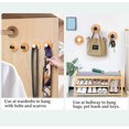 thumbnail image 5 of 4 Pack (black) Self Adhesive Hooks, Bamboo Robe Hooks Reusable Seamless Hooks, Heavy Duty Adhesive Hooks, Hooks For Bedroom, Kitchen, Bathroom, 5 of 5