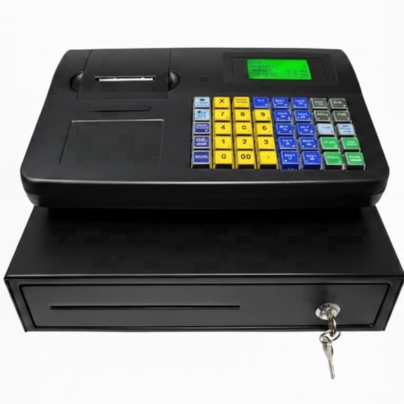 L-800 Electronic Cash Register with Thermal Receipt Printer, Electronic Journal, 6800 Plu Lookups, 60 Departments
