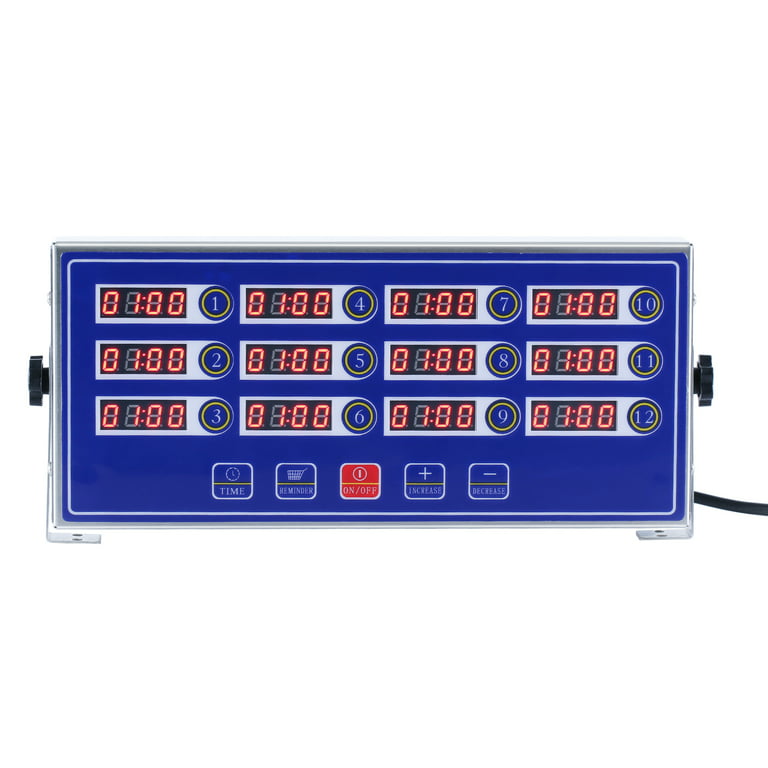 Commercial 18 Channel Kitchen Timer Digital Restaurant Timer Loud Alarm  With Volume Control