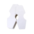 thumbnail image 2 of 100 tarjetas de papel kraft en blanco para exhibir collares y pulseras, soportes colgantes para exhibir joyas (blanco), 2 of 7