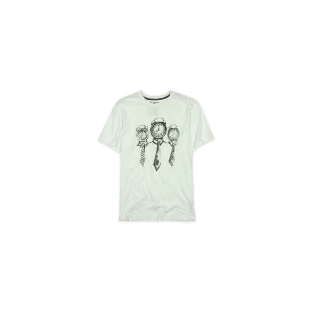 Vans Clock Head Sketched Graphic Camiseta para Hombre, Blanco, X-Large Vans Camiseta gráfica