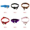 thumbnail image 4 of Beau Chiot Chaton Chien Sangle Boucle Collier Chat Boucle Collier pour Animaux de Compagnie Réglable PU Animaux de Compagnie Fournitures Collier de Chat avec Cloche, 4 of 8