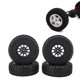 thumbnail image 1 of Ruedas Y Neumáticos RC, 4 Piezas 70 Mm OD. DI De 40 Mm. Accesorios De Neumáticos Para El Terreno Barro Pantano, Reemplazo Para MN82, LC79 RC, 1 of 7