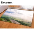 thumbnail image 1 of CHAPLLE Aerial View Cloudy Sky high Above Earth 3 Piece Bathroom Rugs Set Bath Rug Contour Mat and Toilet Lid Cover, 1 of 2