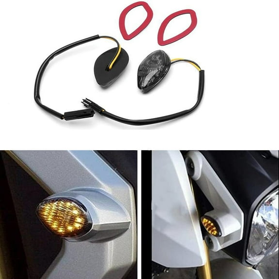 Phyun 2Pcs/Set Flush Led Turn Signal Lights Blinkers Fits For Honda Grom 2013-2019