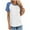 Blue1, variant on fatyb T Shirts for Women Short Sleeve Crew Neck Summer Basic Tee Color Block Casual Womens Loose Tops