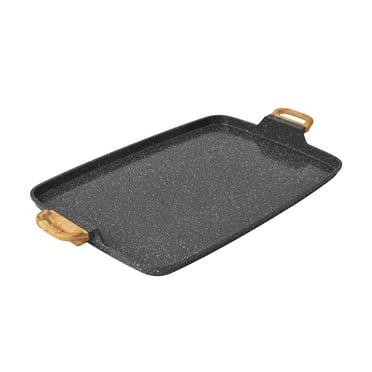 The Pioneer Woman Prairie Signature Cast Aluminum Double Griddle, Charcoal Speckle