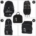 thumbnail image 4 of FloreceBien Mochila de viaje ligera y plegable, mochila de senderismo, mochila de día, mochila de camping plegable de 35 l, mochila ultraligera para deportes al aire libre, 01. negro, 35 l, 4 of 7