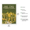 thumbnail image 2 of One Two Three Four - Famous Hawaiian Song - Words by S. Kalama - Music by Jack Alau - Vintage Hawaiian Sheet Music by W.R. De Lappe c.1916 - Master Art Print 10in x 14in, 2 of 4