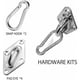 thumbnail image 4 of Kit de fijación de toldo - Kit de accesorios de fijación de hardware de acero inoxidable 304 para toldo, tela de sombra triangular, cuadrada, 4 of 5