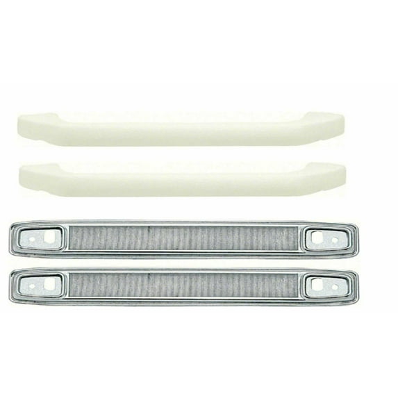 OER White Deluxe Interior Grab Handle & Bezel Set 1968-1969 Pontiac Firebird