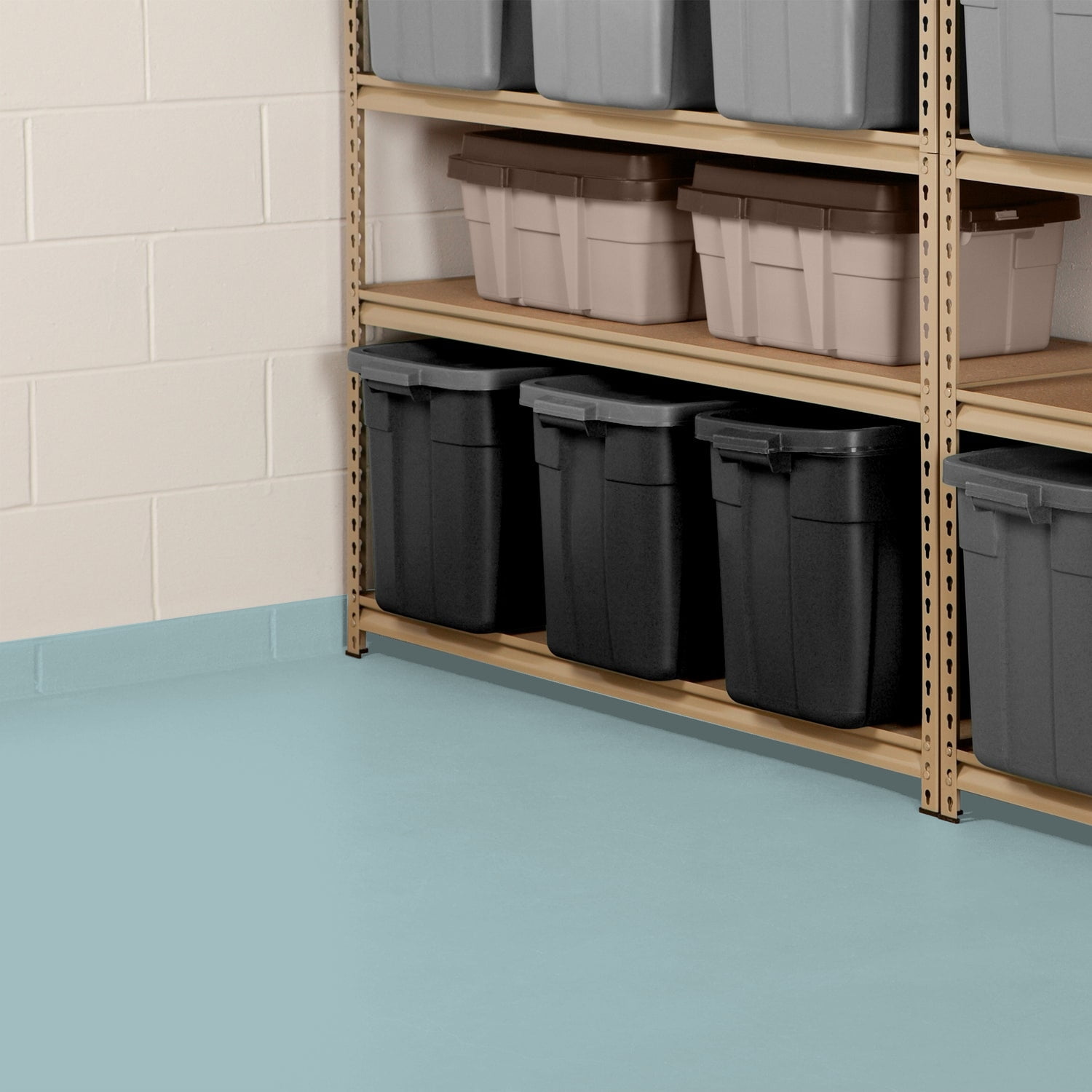 Glidden Porch & Floor 1 gal. Lazy River Satin Interior/Exterior Paint with Primer