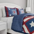 thumbnail image 4 of LHC 66-Q001K 3 Piece All-Season Blanket with Sham Quilt & Bed Set - King Size, 4 of 8