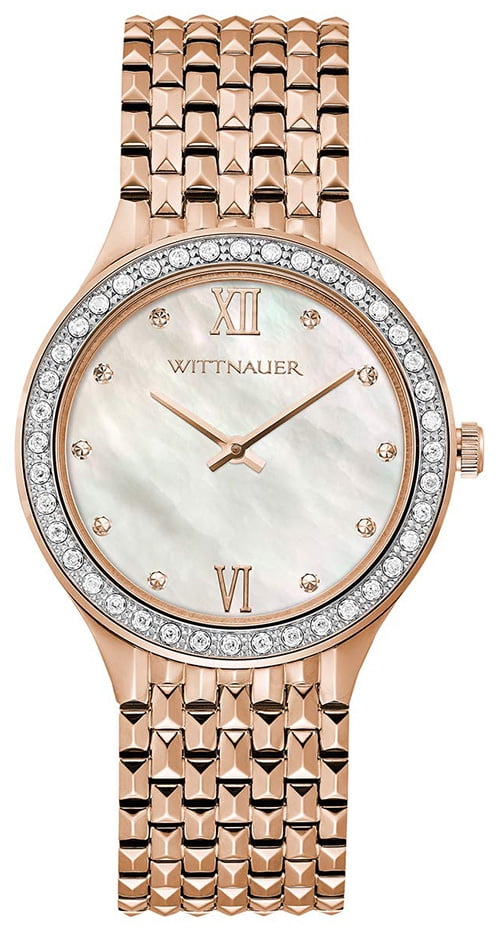 Wittnauer - Wittnauer Women's Quartz Diamonds Rose Gold Tone Stainless ...