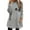 Gray, variant on Cyber Sweaters Plus Size Women's Round- Neck and Winter Loose Print Pocket Warm Long Sleeve Blouse Tops XL,Light Blue