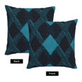 thumbnail image 4 of Multi-Size Linen Sofa Pillow Cover Invisible Zipper Open And Close Strong Use For Sofa Chair Garden Sofa Car Argyle Plaid Darkturquoise_4 18"X18", 4 of 8