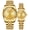 Gold, variant on Couple Watches Swiss Brand Golden Watch Men Women Stainless Steel Waterproof Quartz Watch…