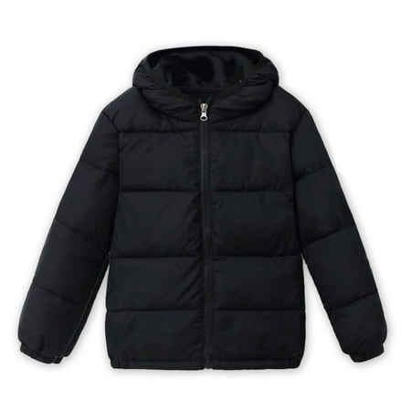 

Yuanyu Little Big Girl Boy Light-Weight Water-Resistant Packable Hooded Puffer Jacket