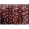 thumbnail image 5 of oneOone Cotton Silk Red Fabric Triangle Geometric Craft Projects Decor Fabric Printed By The Yard 42 Inch Wide, 5 of 5