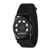 Reliefband Sport Black Anti-Nausea Waterproof Wristband, USB Rechargeable