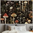 thumbnail image 2 of Orinice Mushrooms Flowers Tapestry Wall Hanging Unique Style Graphic Tapestries Home Wall Decor Art for Living Room Bedroom Dorm Apartment Farmhouse Decoration 4 Sizes 50x40inch, 2 of 6