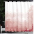 thumbnail image 3 of Ambesonne Contemporary Shower Curtain, Geometric Abstract Art, 69"Wx75"L, Dried Rose, 3 of 4