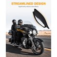 thumbnail image 5 of PBYMT Deflectores de aire laterales carenado parabrisas lateral negro deflectores de viento ajustables compatibles para Harley Electra Glide Street Glide Tri Glide Ultra Limited carenado lateral 2014-, 5 of 5