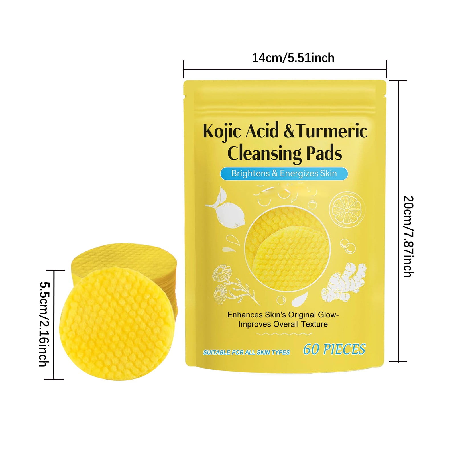 Turmeric Kojic Acid Cleansing Pads