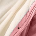 thumbnail image 5 of Ozmmyan Women Buttons Long Sleeve Solid Pockets Coat Plus Fleece Jacket Outwear Top, 5 of 5