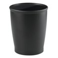thumbnail image 3 of iDesign White Kent Wastebasket Trash Can for Bath, Kitchen, and Home. . 8.25" Diameter x 10" H, 3 of 4