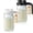 Black+White, variant on Mason Jar with Pour Spout Lid V-shaped, 2 Quart Iced Tea Pitcher Double Leak Proof, 64 oz Drink Pitcher for Breastmilk, Sun Tea, Juice, Coffee Creamer