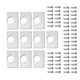 thumbnail image 2 of 10 Uds. Placa de ReparacióN de Bisagras para Armarios, Muebles, Cajones, Paneles de Puerta de Acero Inoxidable, Base de Mesa, Bisagra, Tablero de ReparacióN de Tazas, 2 of 5